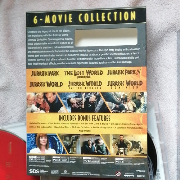 BNIB Jurassic World Ultimate Collection 6 DVD Movie Includes Bonus Features - Picture 2 of 4
